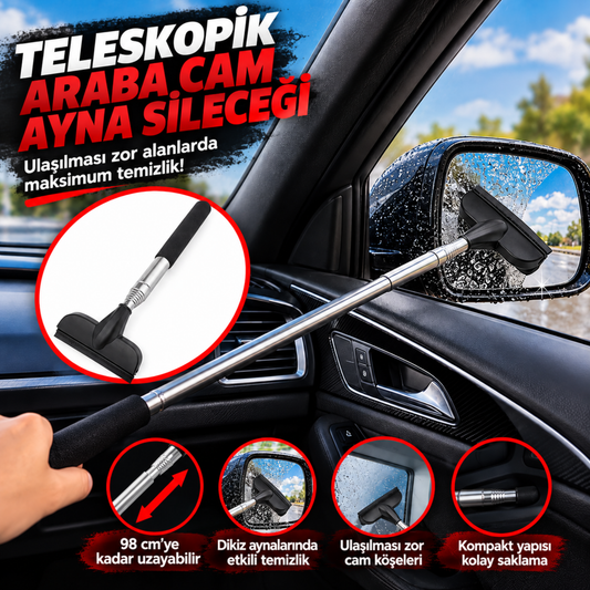 Teleskopik Araba Cam Ayna Sileceği