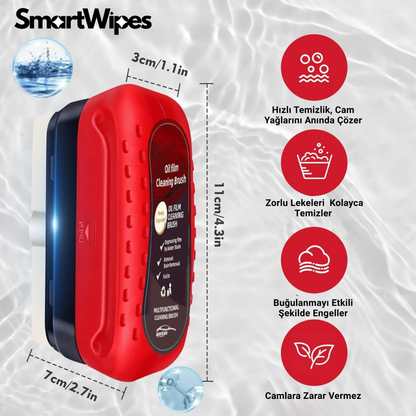 SmartWipes™ Cam Leke Çıkarıcı Su İtici Losyonlu Sünger
