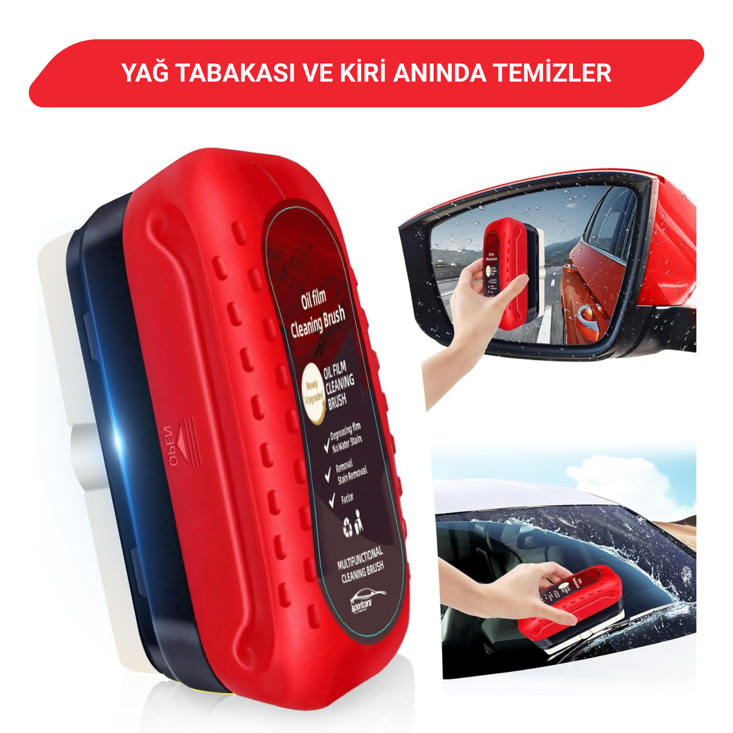 SmartWipes™ Cam Leke Çıkarıcı Su İtici Losyonlu Sünger