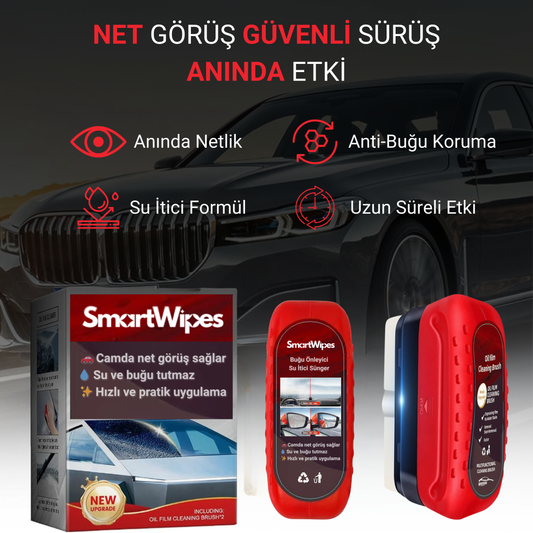 SmartWipes™ Cam Leke Çıkarıcı Su İtici Losyonlu Sünger