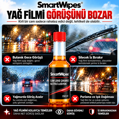 SmartWipes™ Ön Cam Leke Çıkarıcı Su İtici Losyon